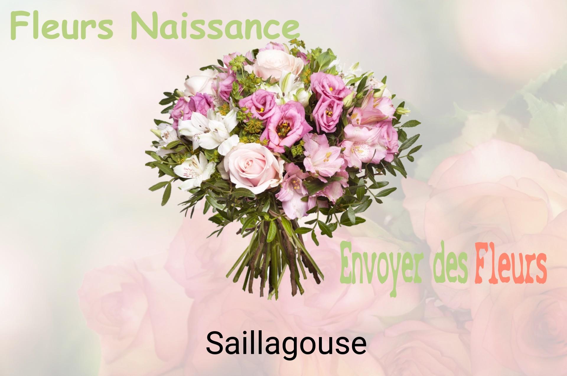 Bouquet de fleurs de naissance livré à Saillagouse